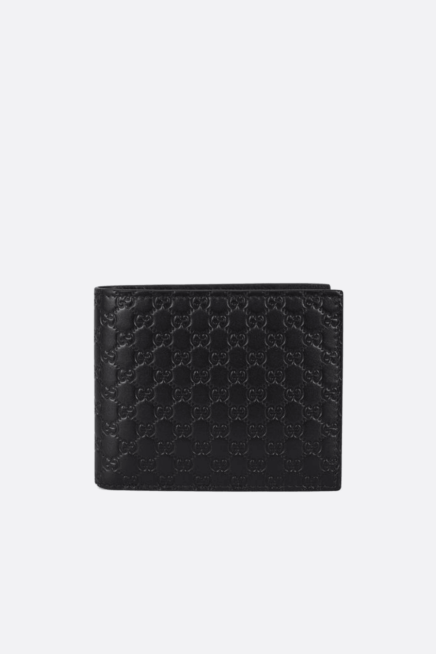 GUCCI Men's Black Microguccissima GG Logo Leather Bifold Wallet