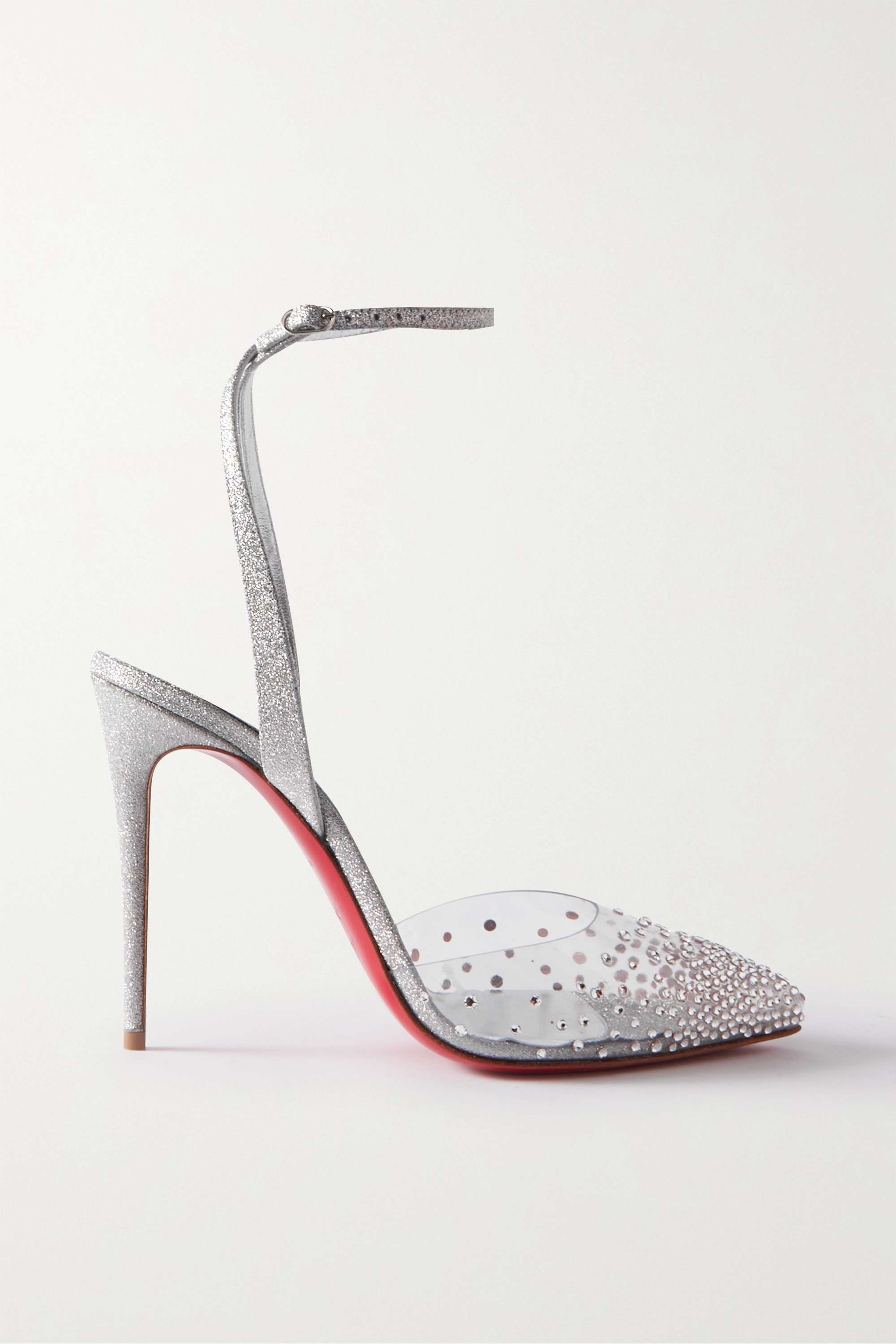 Spikaqueen Embellished Heels - Transparent