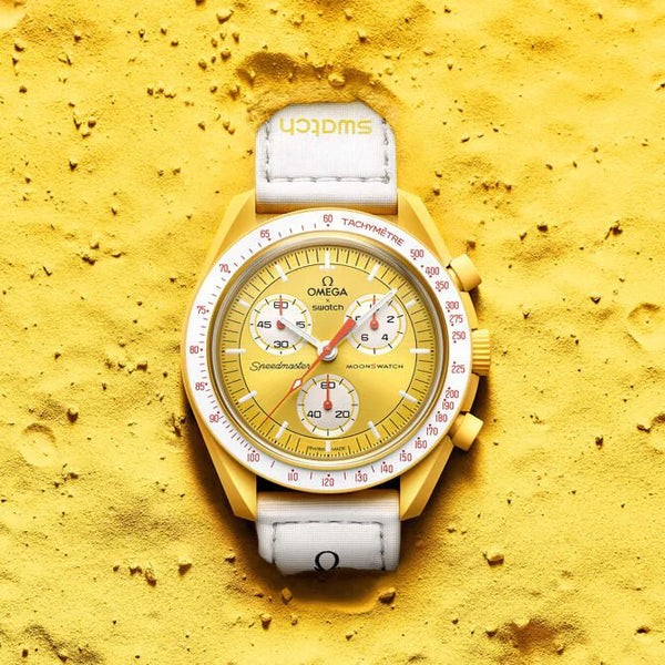 Moonswatch Mission to The Sun Bioceramic Watch - Yellow