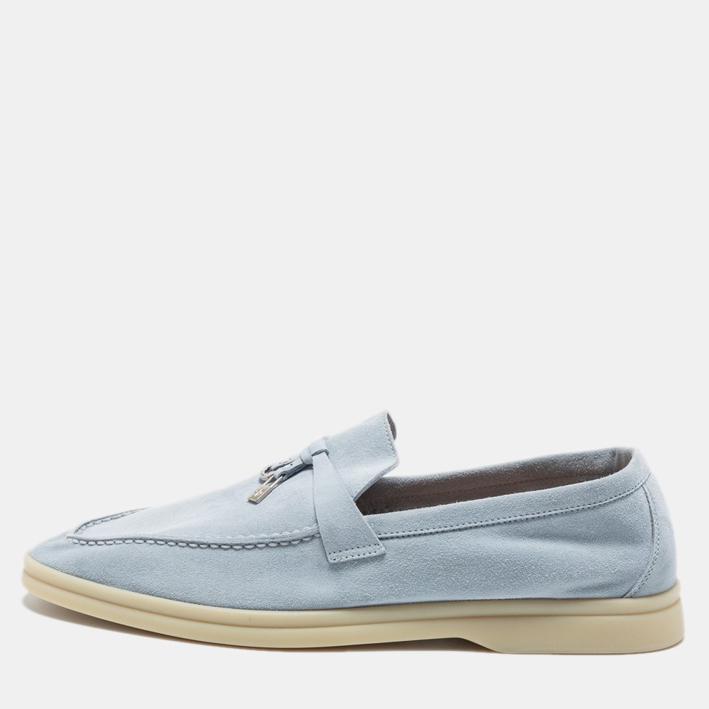 Loro Piana - Summer Charms Walk Moccasin Loafers - Blue