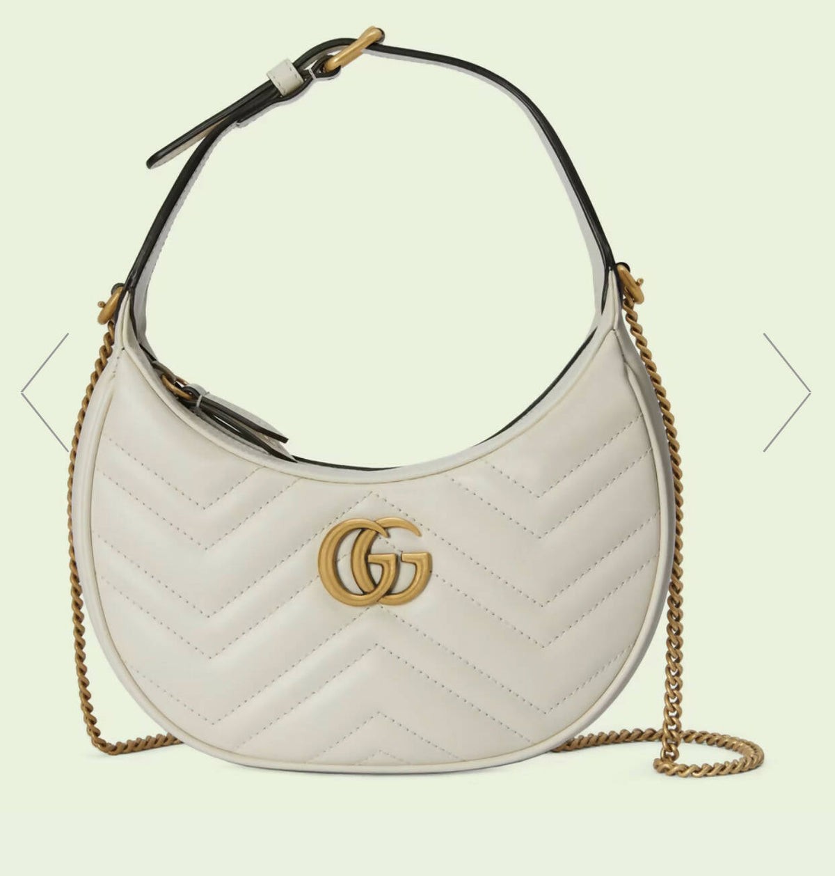 Gucci - GG Marmont Mini Top Handle Bag - Off-white