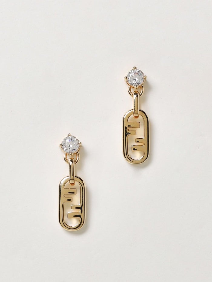 Fendi - FF Motif Earrings - Gold