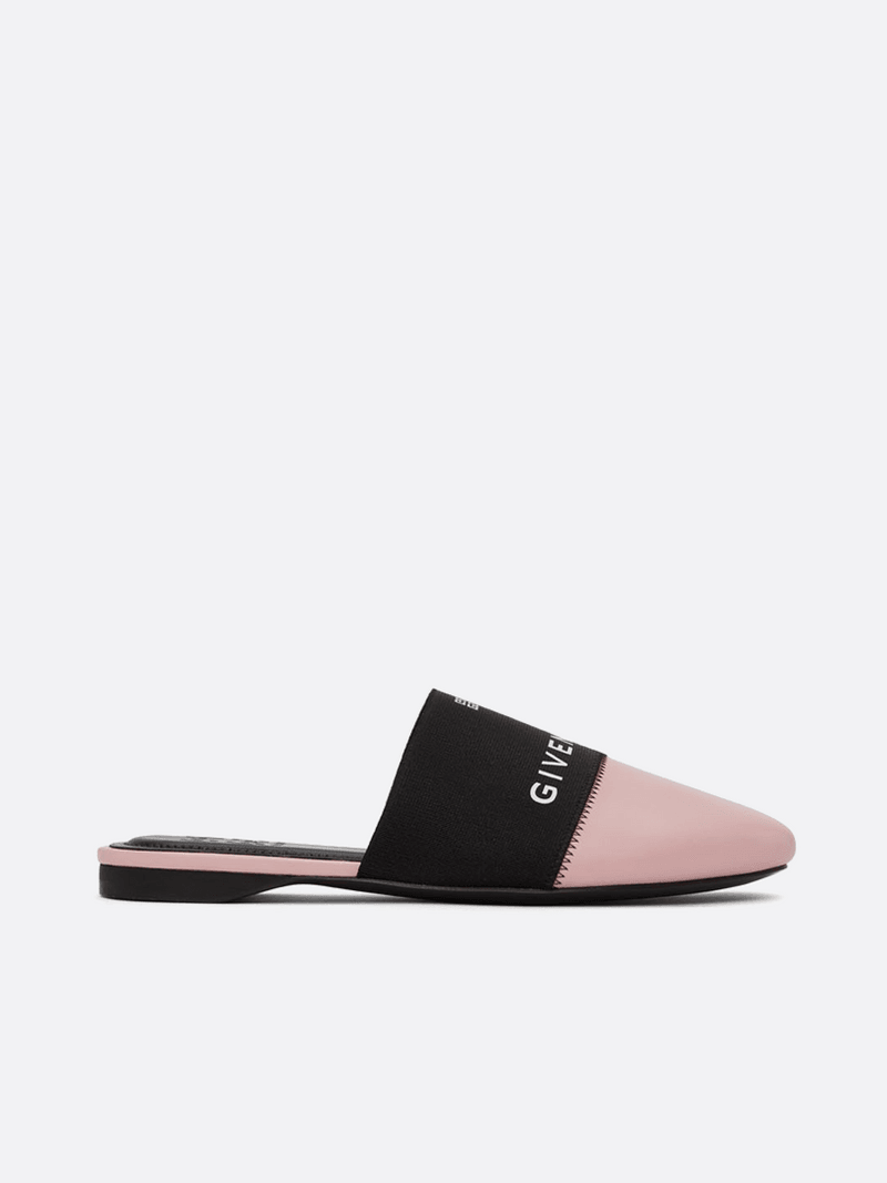 Givenchy - Bedford Logo Printed Slip- Mules - Pink/Black