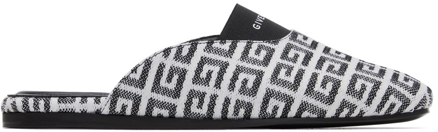 Givenchy - 4g Logo Monogram Slip- Slippers - Black