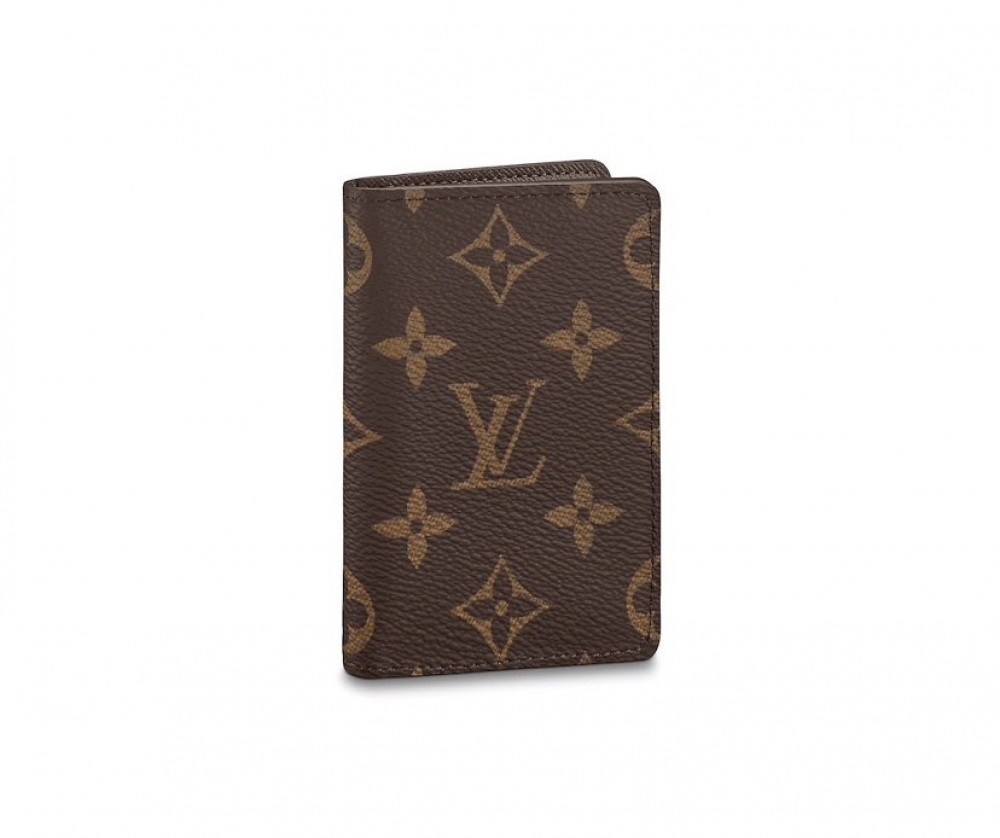 Pocket organizer leather small bag Louis Vuitton Brown in Leather