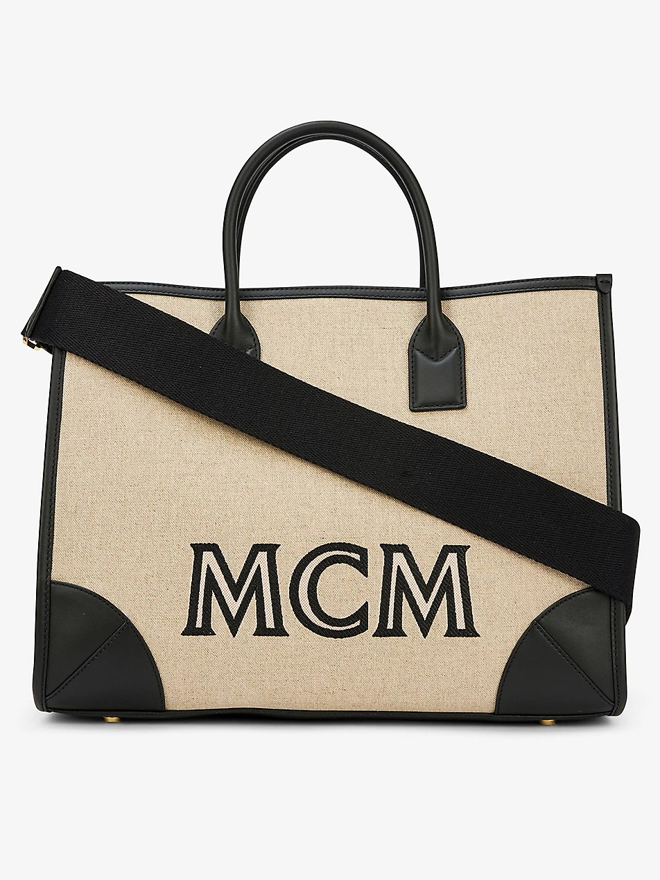MCM Canvas Tote Bags