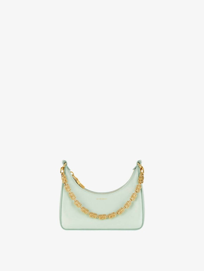 Mini Moon Cutout Shoulder Bag - Mint Green