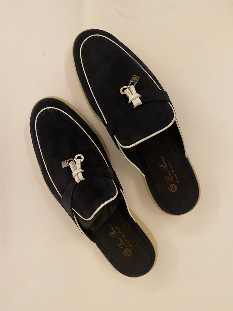 Babouche Charms Loafers - Black
