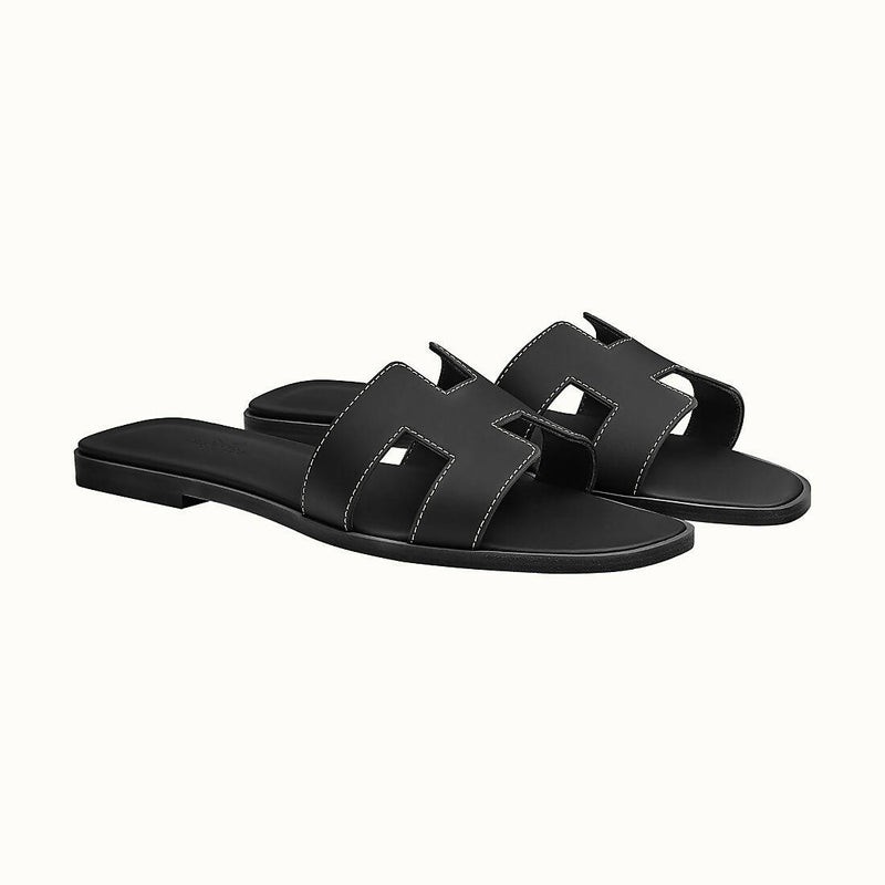 Hermès - Oran Sandals - Black