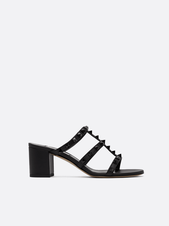 Valentino - Rockstud Slide Women Sandals – Black