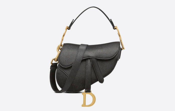 Mini Saddle Bag with Strap - Black