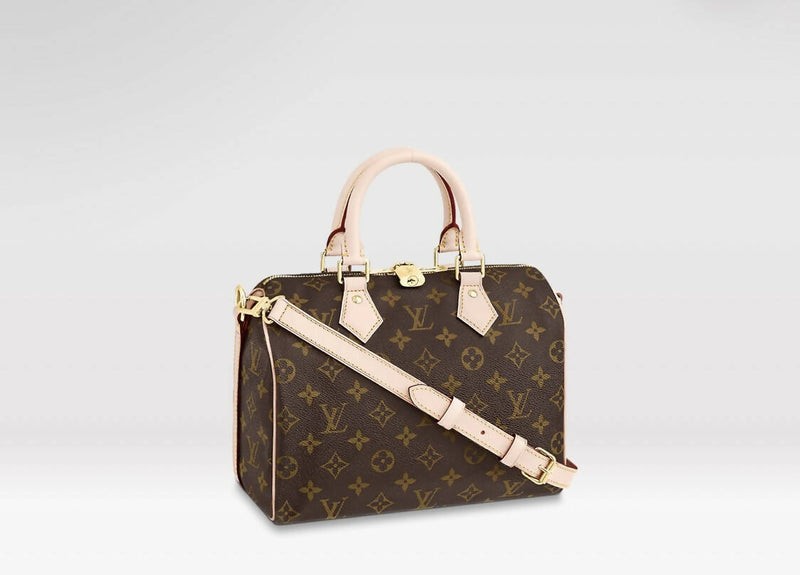 Louis Vuitton Speedy Bandouliere Monogram 25 Brown in Coated Canvas - US