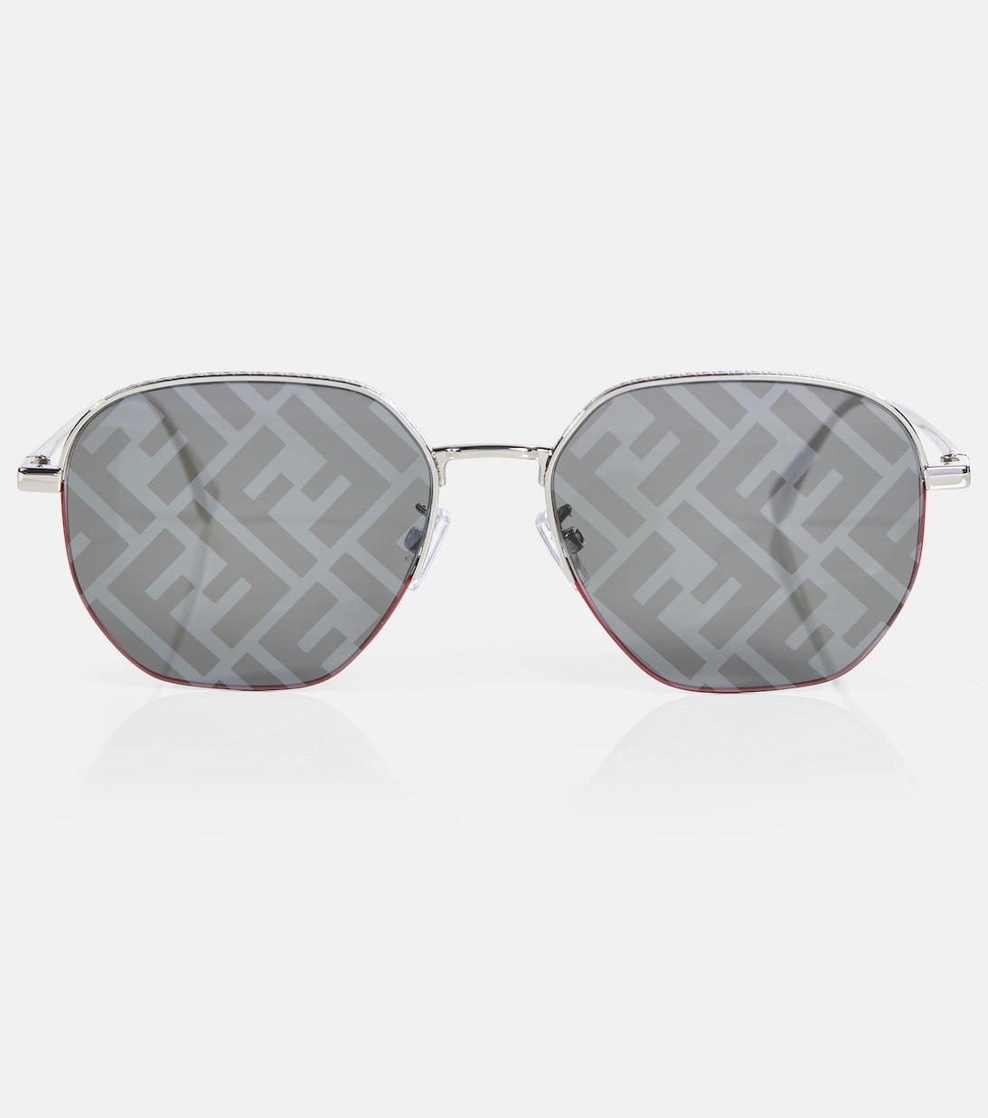 FF Motif Sunglasses - Gold/Gray