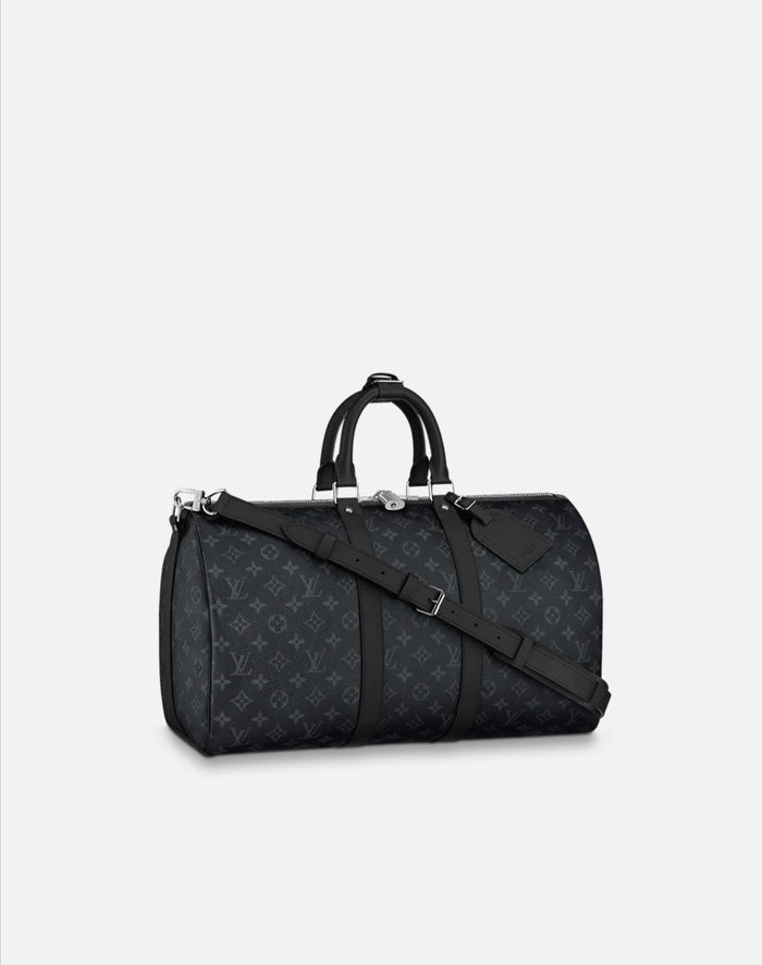 Louis Vuitton - KEEPALL BANDOULIÈRE 55 - Black/Gray – Shop It
