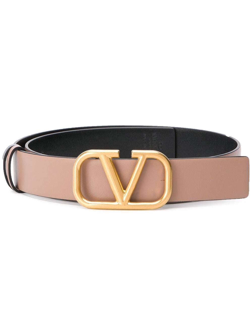 Valentino Garavani: Reversible Purple & Taupe VLogo Signature Belt