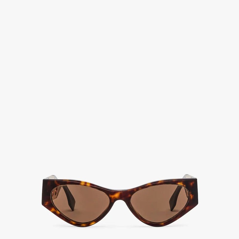 Fendi - O'Lock Acetate Cat-eye Sunglasses - Brown