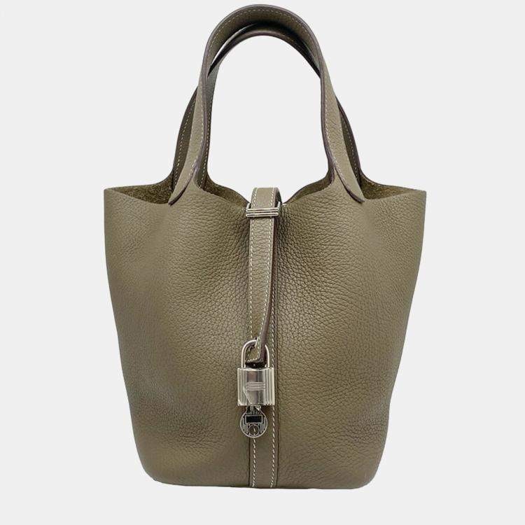 Hermès - Taurillon Clemence Picotin Lock 18 Bag - Gray