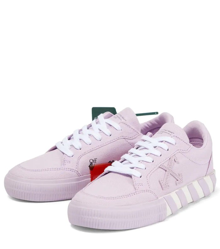 Low Vulcanized Canvas Sneakers - Pink
