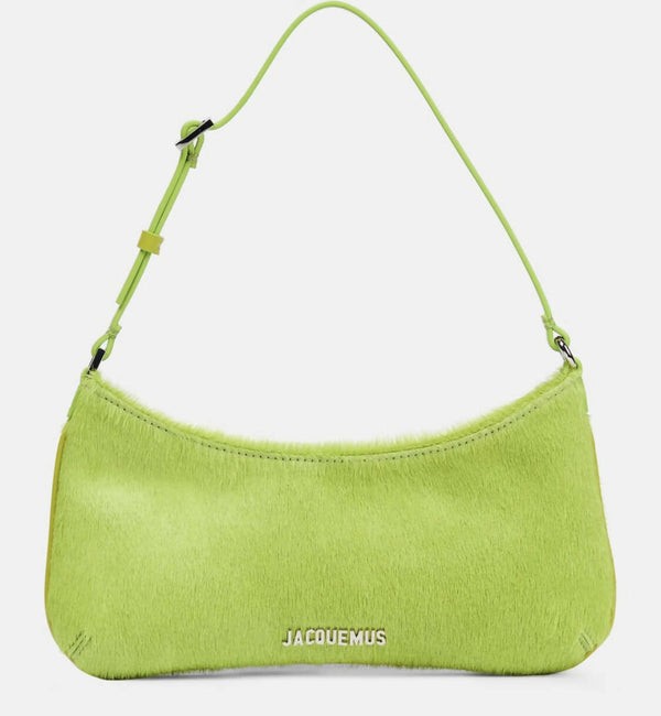 Jacquemus Le Bisou Textured Shoulder Bag - Neon Green