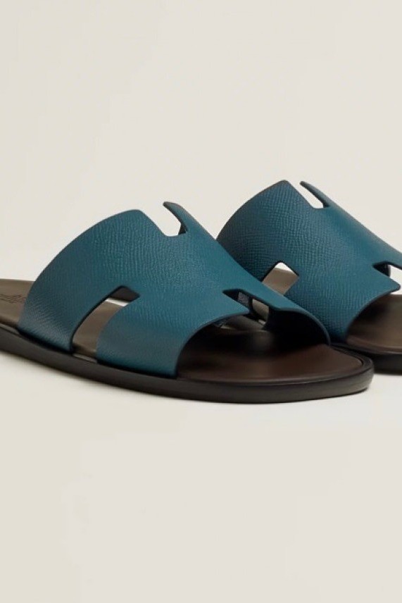 Hermès - Izmur Sandals - Bleu Bleuet