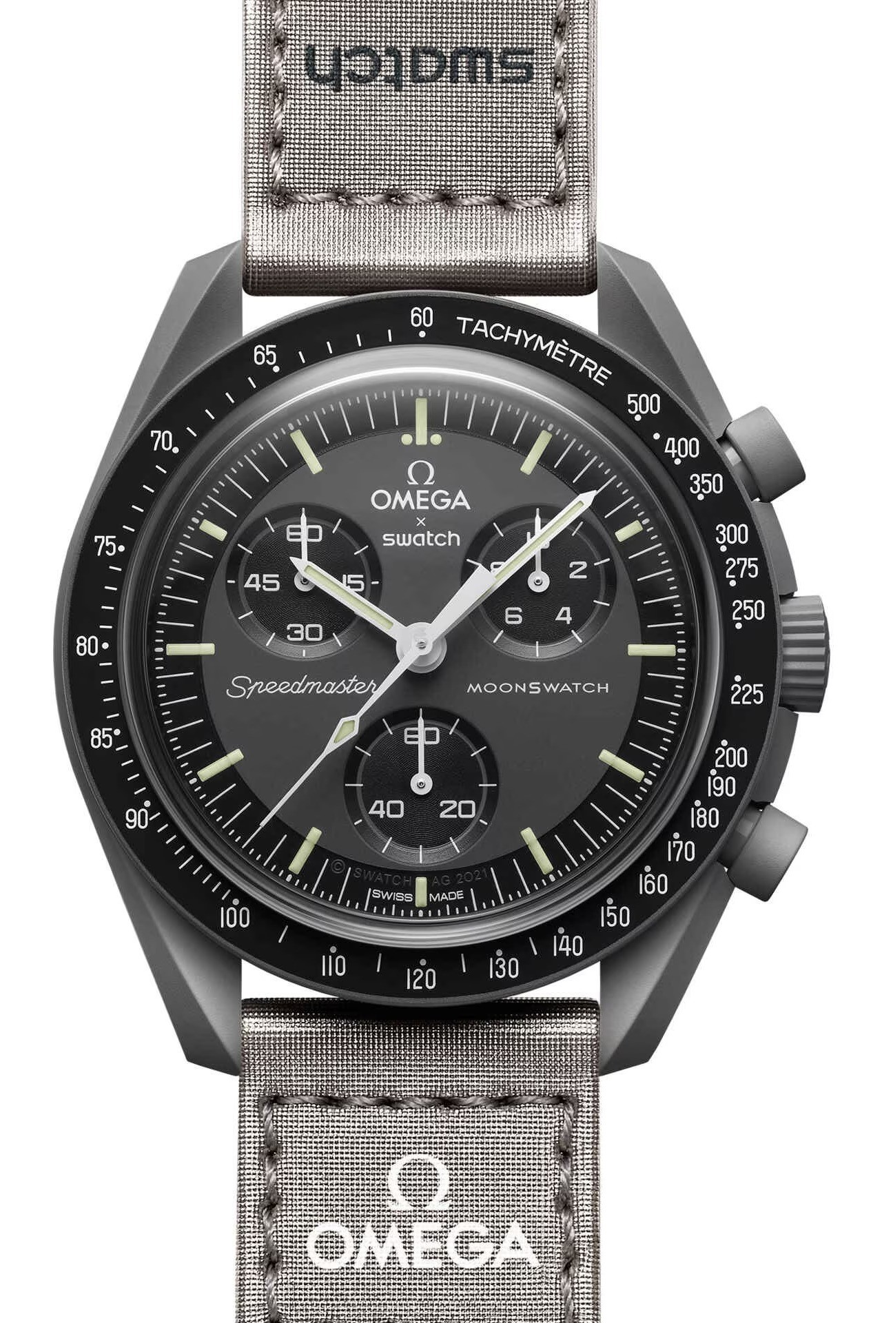 Swatch x Omega - Moonswatch Mission to Mercury Bioceramic Watch - Gray 
