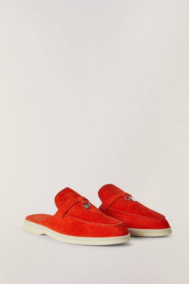 Babouche Charms Loafers - Orange
