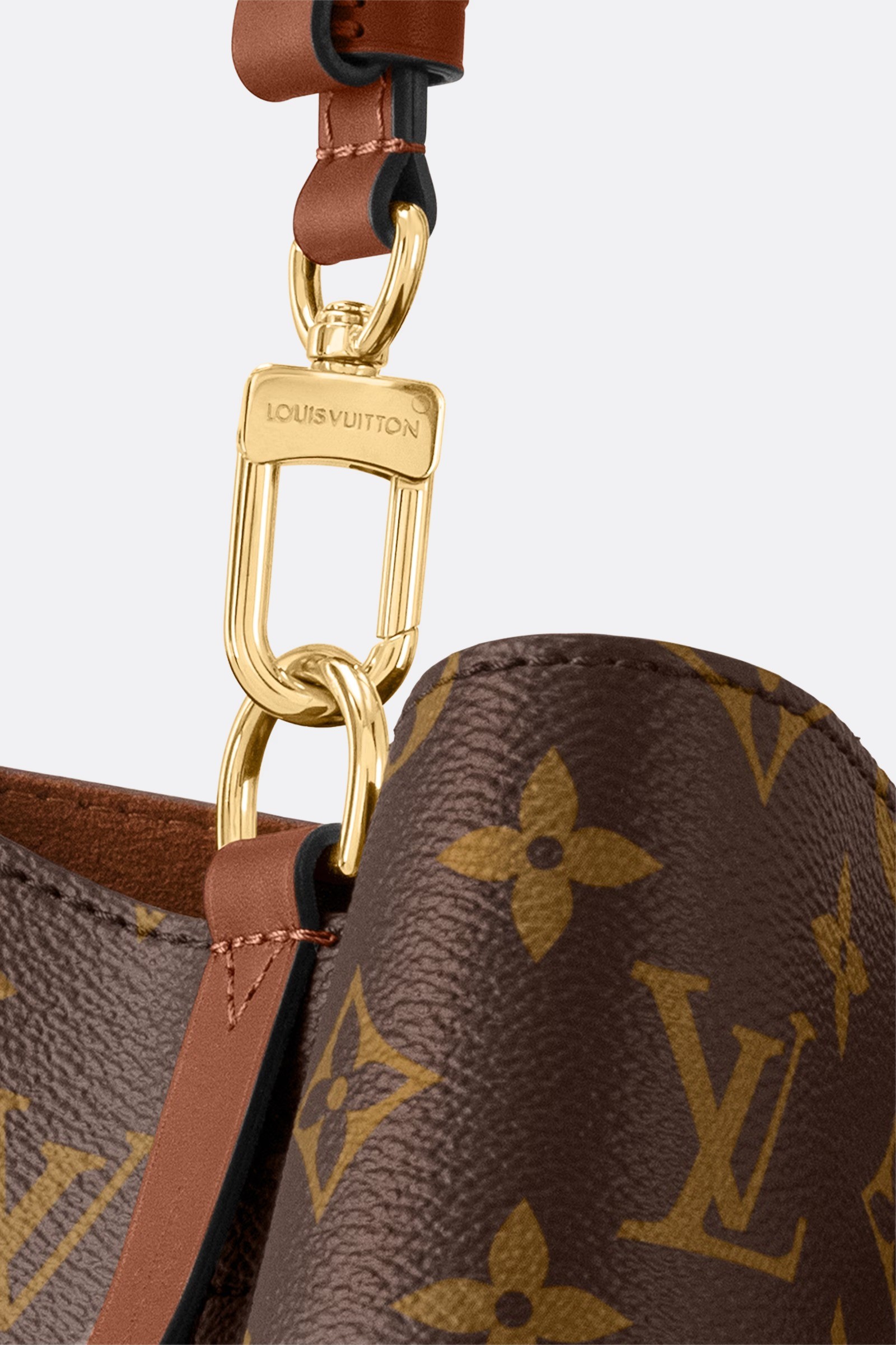 Louis Vuitton Neonoe MM Bag Monogram Empreinte Cream Leather | 3D model
