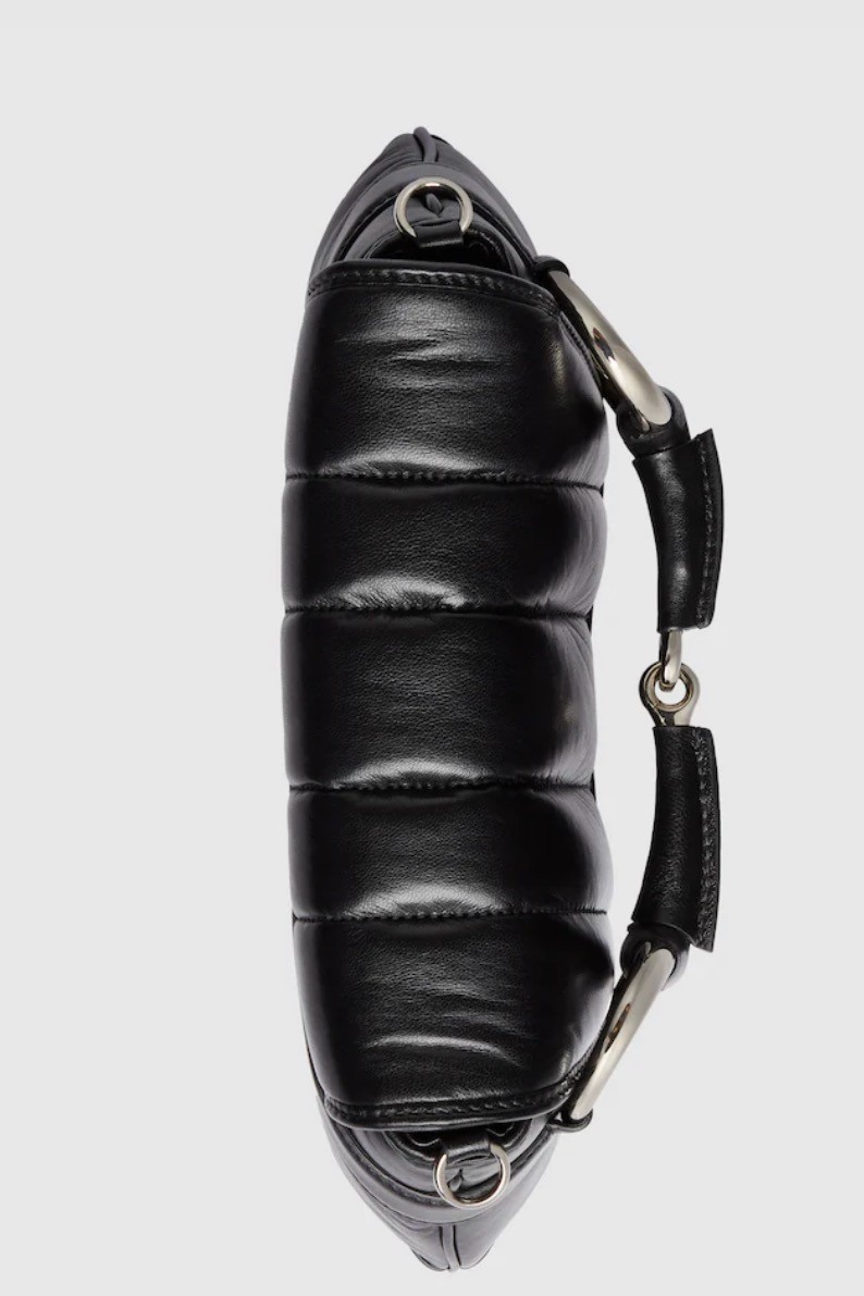 Horsebit Chain Small Shoulder Bag - Black