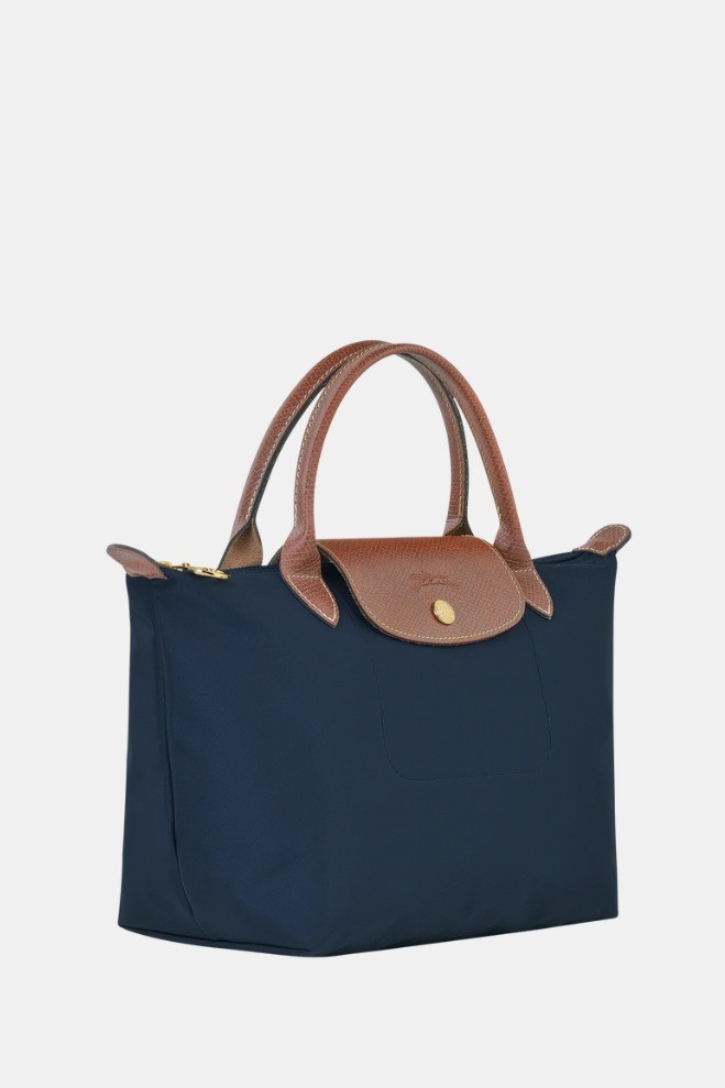 Le Pliage Original M Handbag - Navy Blue