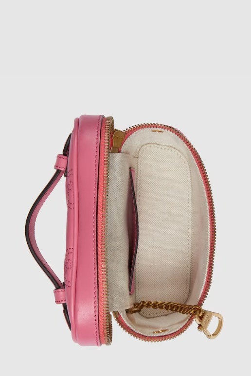 Matelassé Top Handle Mini Bag - Pink