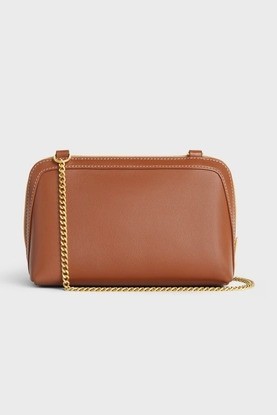 LONG POUCH WITH STRAP CUIR TRIOMPHE in triomphe canvas and calfskin
