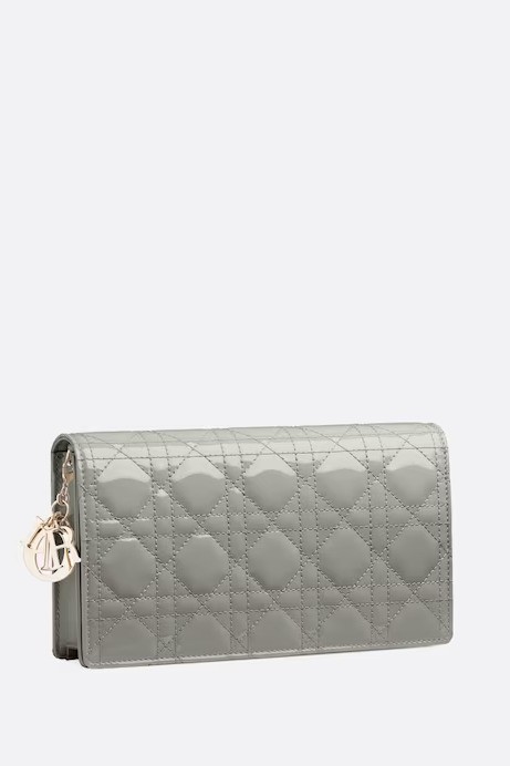 Lady Dior Pouch - Stone Gray