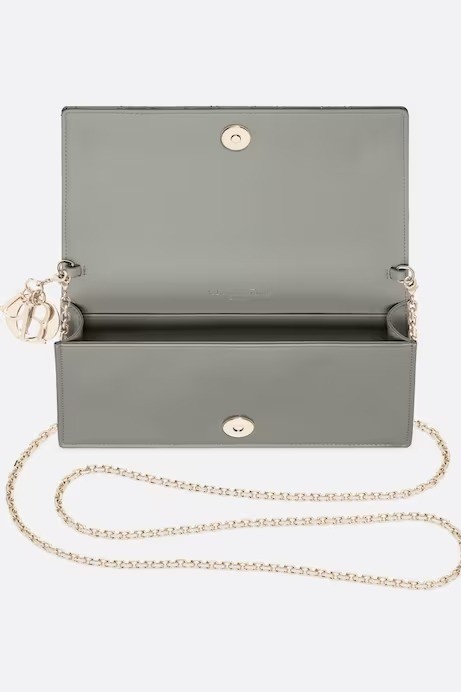 Lady Dior Pouch - Stone Gray