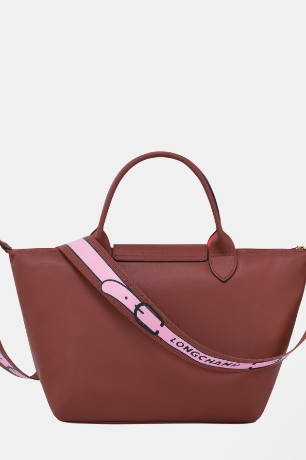 LE PLIAGE CUIR Top handle bag XS - Pink Crossbody in 2023