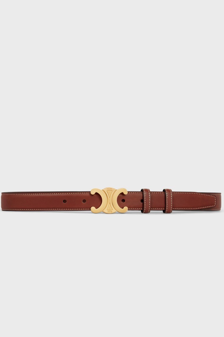 BELT BAG TRIOMPHE BELT IN TRIOMPHE CANVAS AND CALFSKIN - TAN