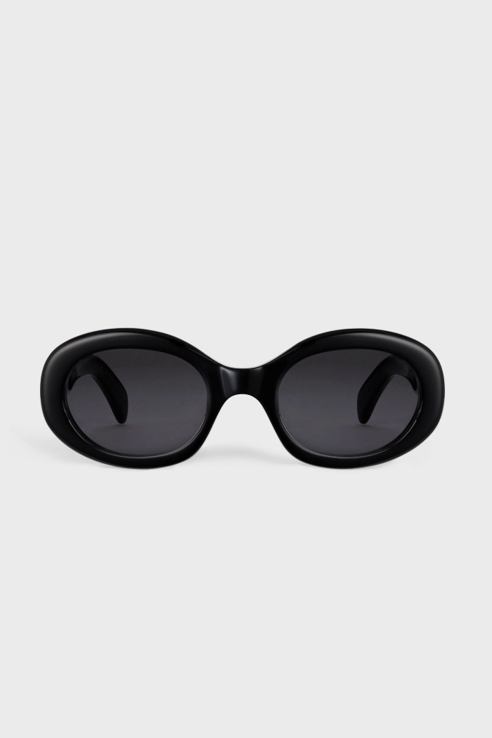 Triomphe Oval-frame Tortoiseshell Acetate Sunglasses