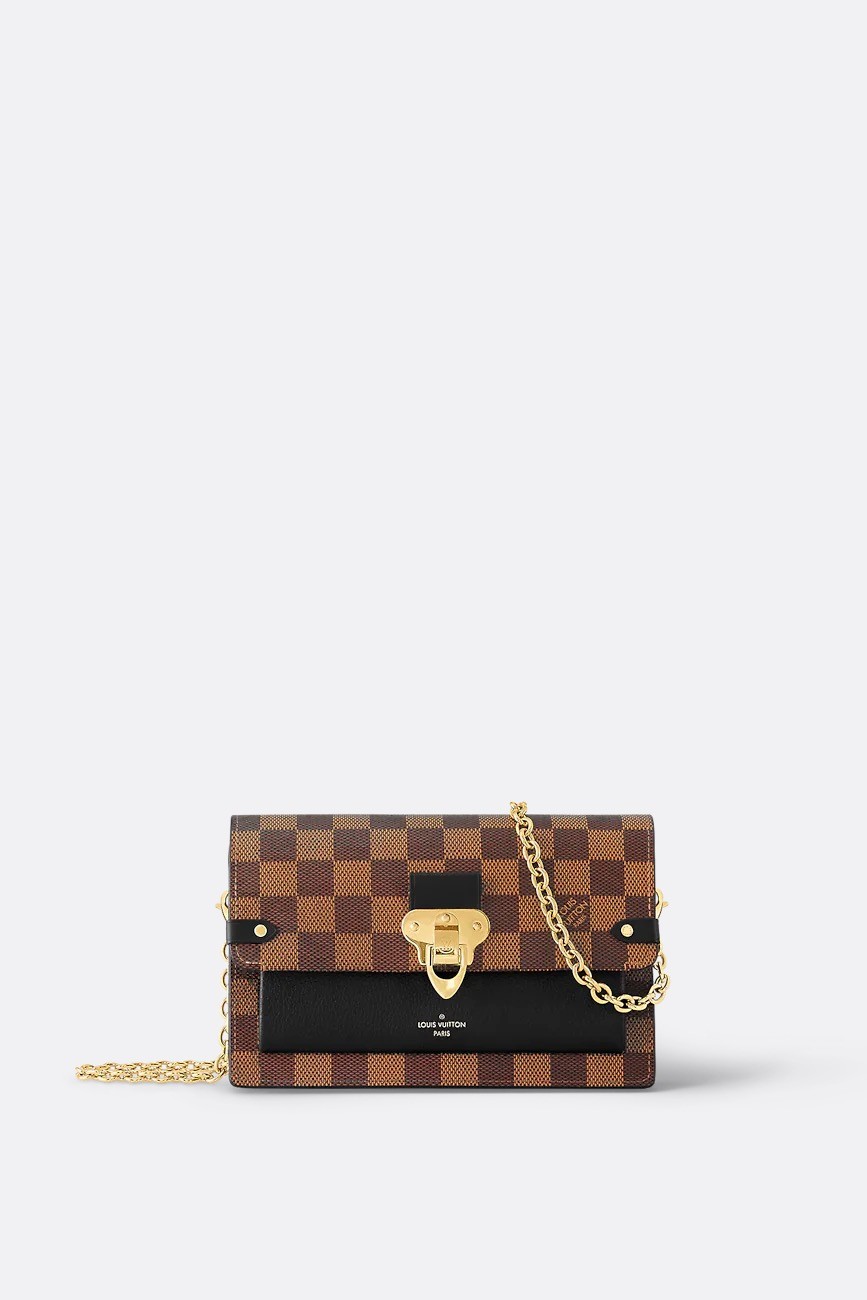 Louis Vuitton Vavin Chain Wallet, Beige