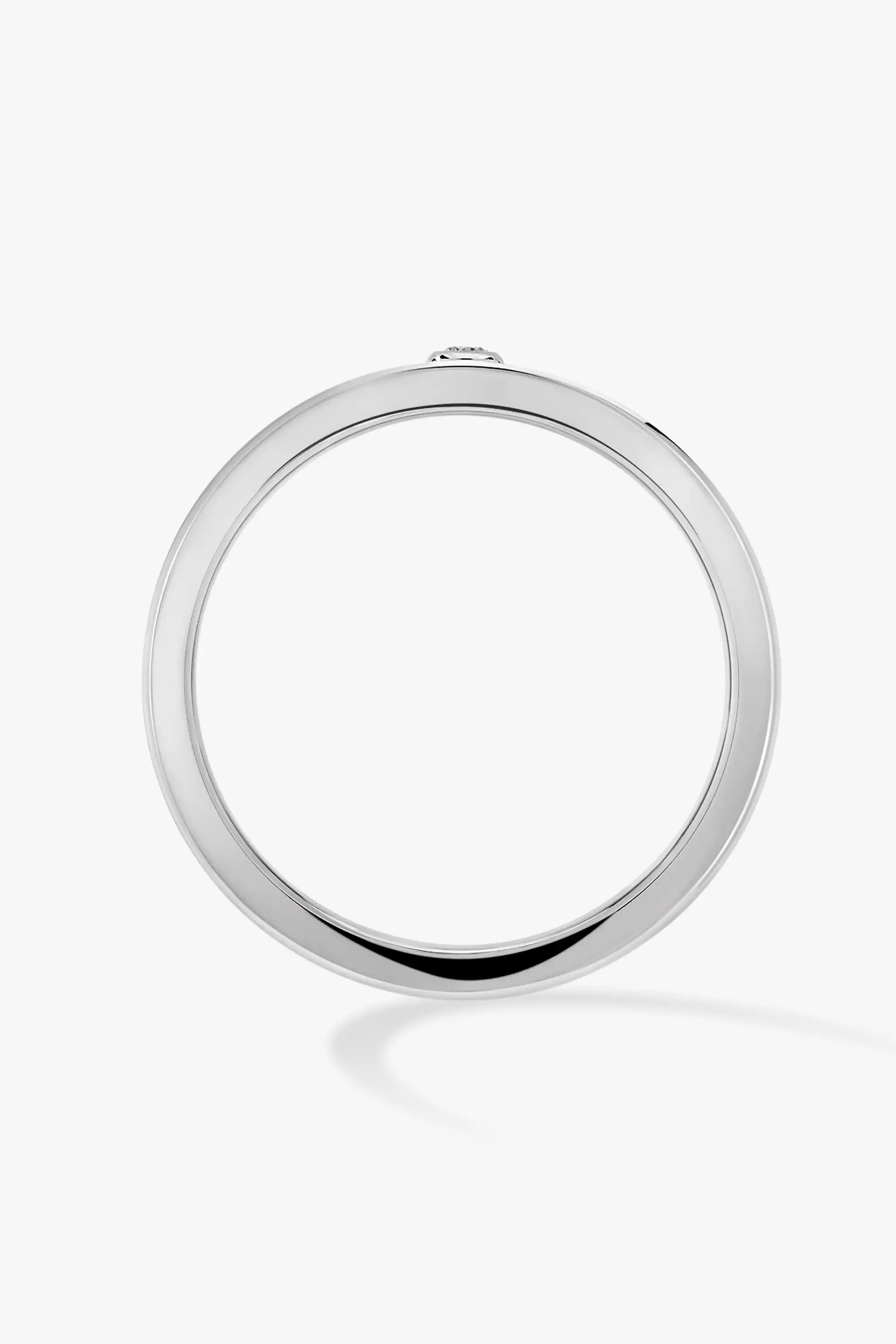 Natural Titanium Diamond Ring Move Titanium Small - Silver