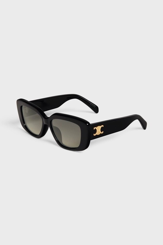Celine - Triomphe 04 Sunglasses In Acetate - black – Shop It