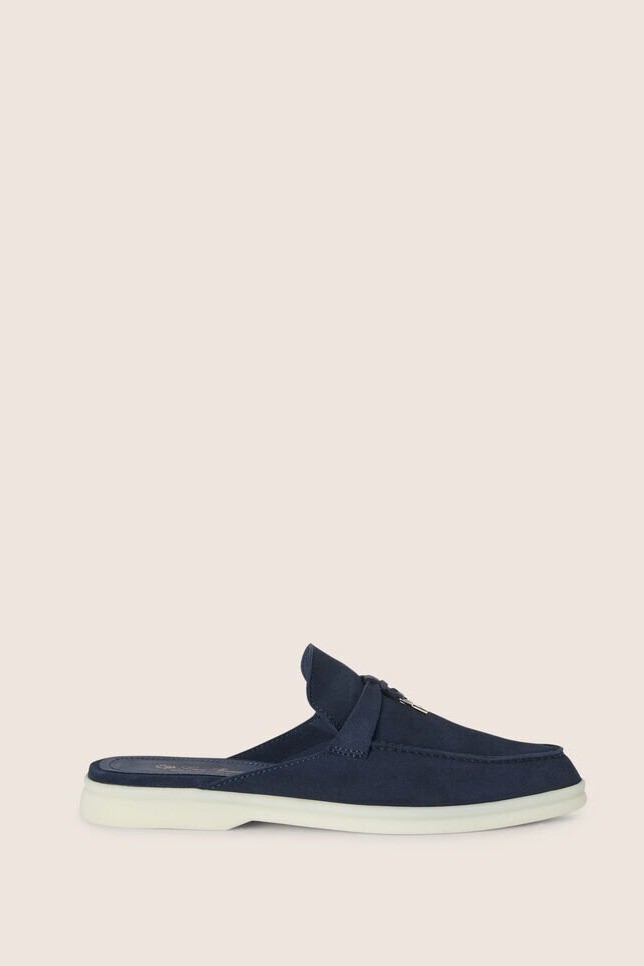 Babouche Charms Loafers - Dark Blue