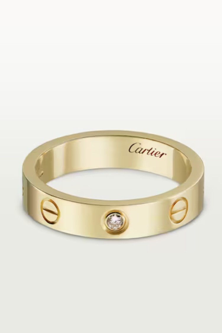 Cartier - Love Wedding Band, 1 Diamond - Gold