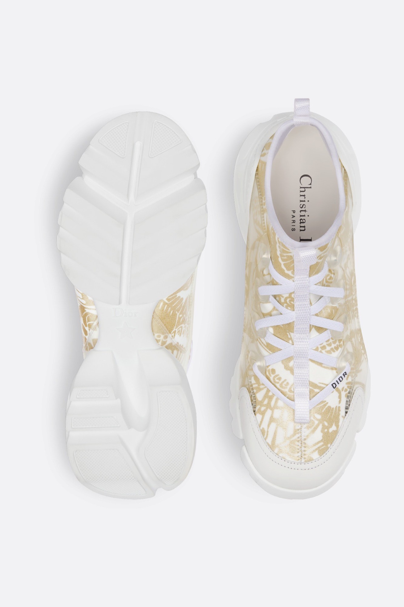 D-Connect sneaker - Technical Fabric with Gold