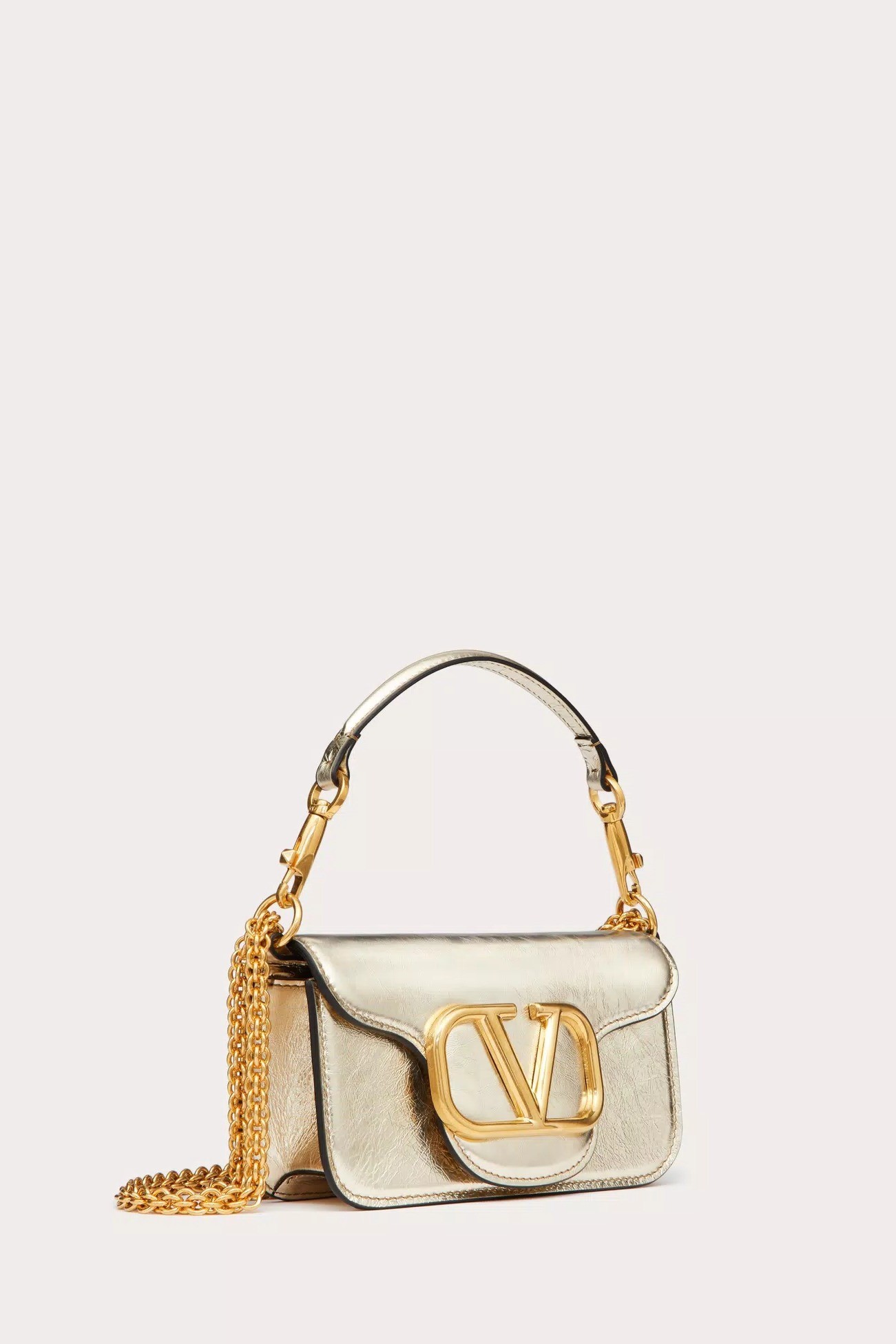 Valentino - Small Loco Metallic Shoulder Bag