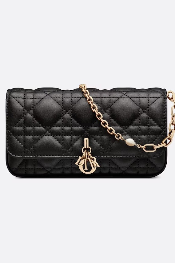 On - LADY DIOR PHONE POUCH