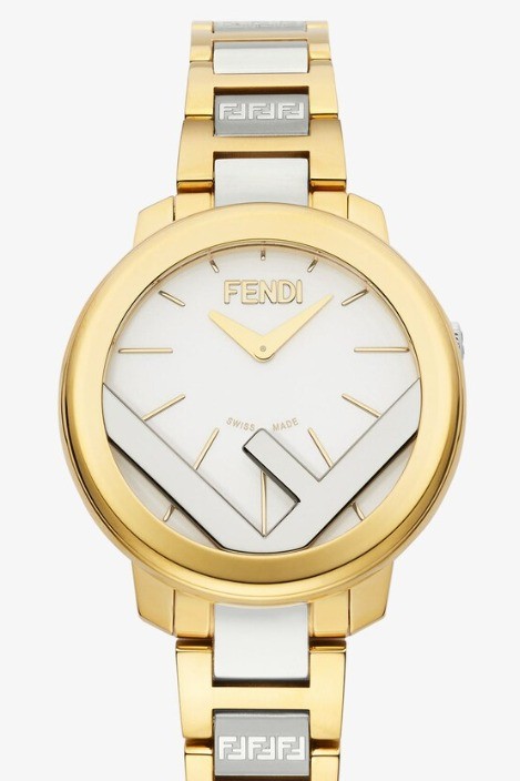 F is Fendi Round Watch - Gold