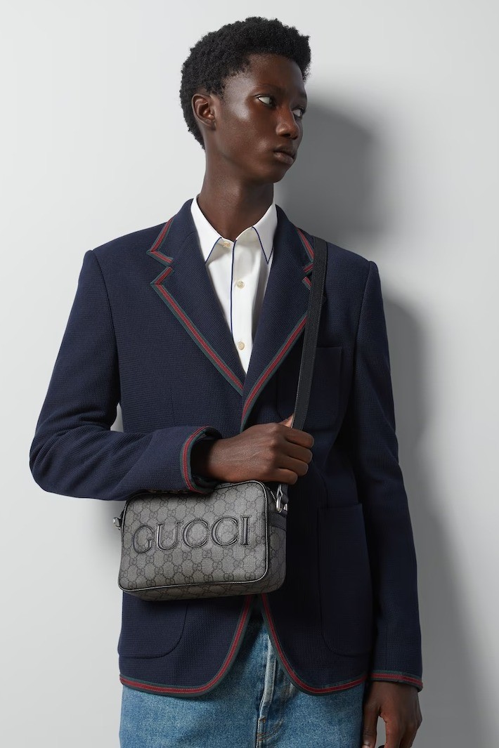 Gucci - GUCCI MINI SHOULDER BAG - gray