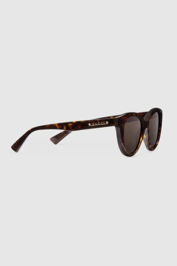 CAT-EYE FRAME SUNGLASSES - Brown