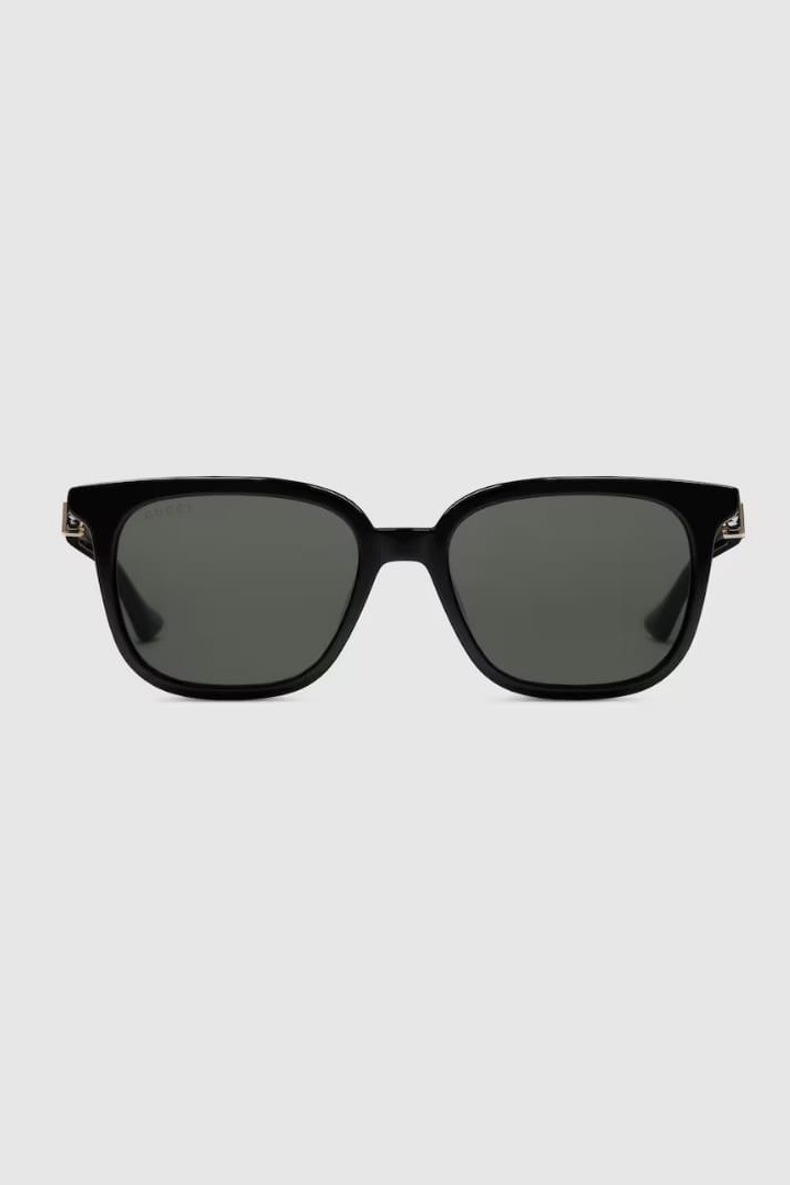 SQUARE-FRAMED SUNGLASSES - Black