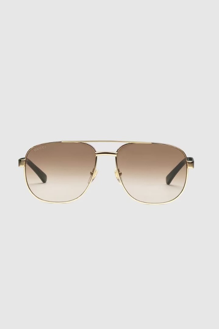 NAVIGATOR FRAME SUNGLASSES - Gold