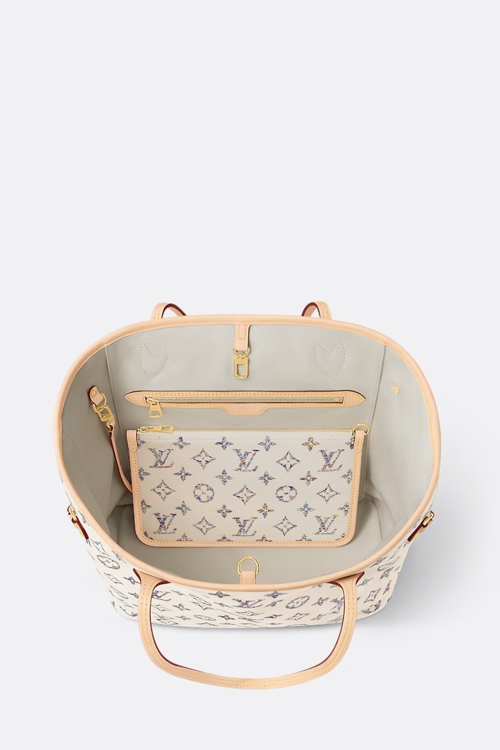 Neverfull MM Bag - Multicoloured/Beige